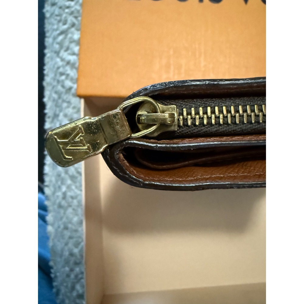 Louis Vuitton Monogram Compact Zip Wallet Brown Bifold M61667 complete set - Picture 4 of 17